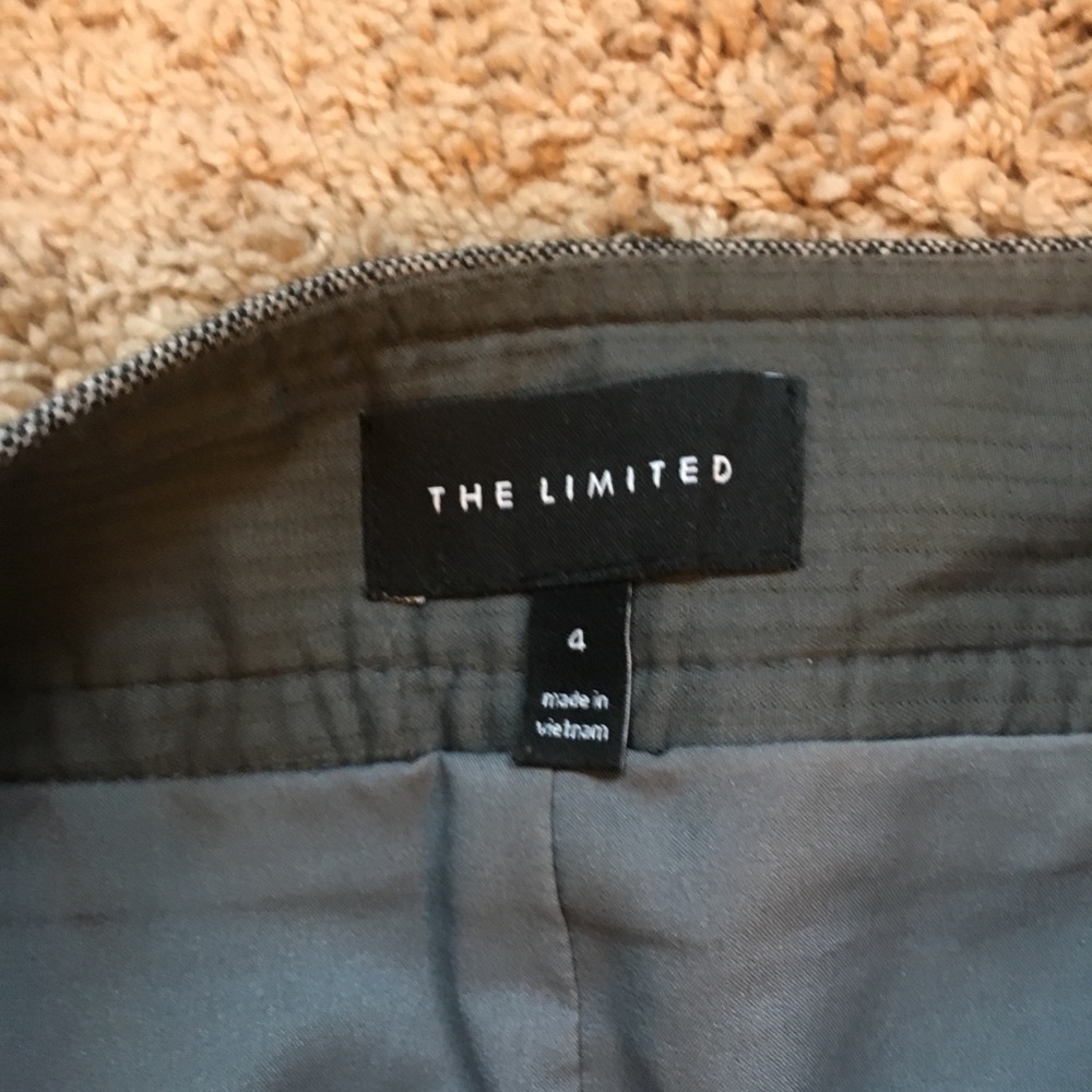 The Limited Grey Tweed Button Pencil Skirt - Picture 3 of 4